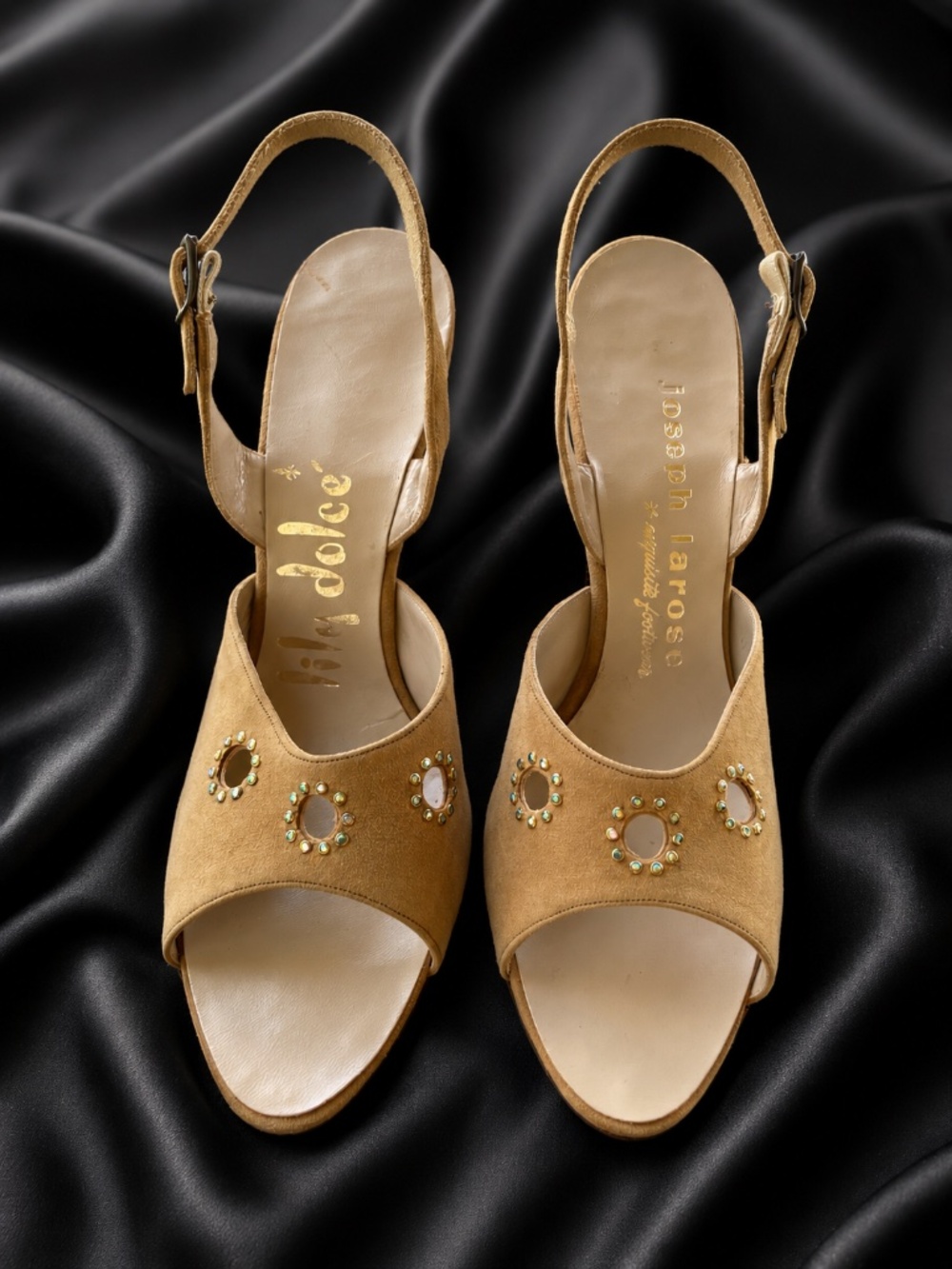 Rare NWOT Vintage Joseph Larose x Lily Dolce' Collab Slingback Heels